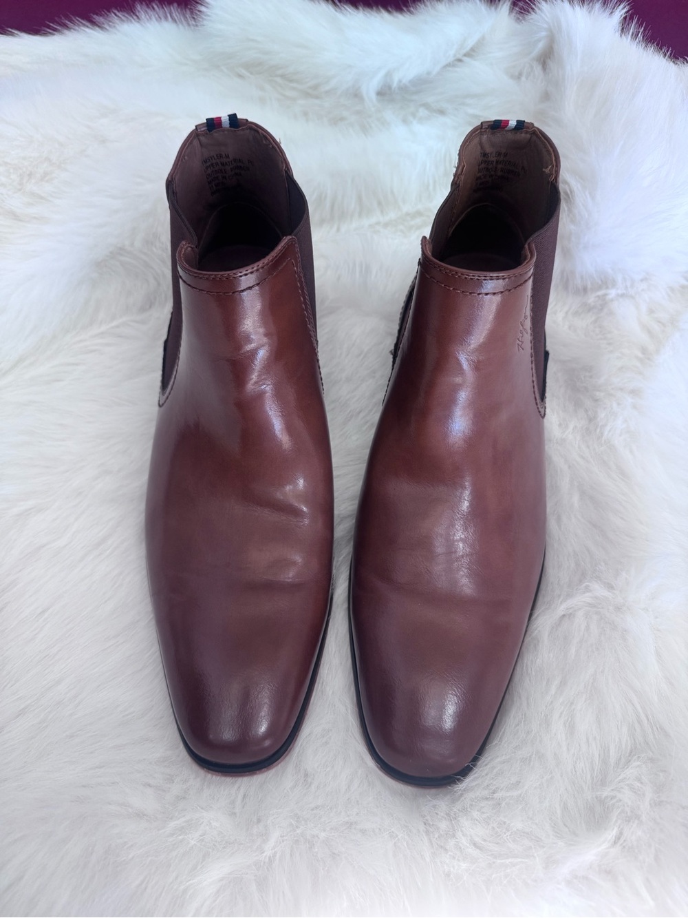 Tommy Hilfiger Brown Leather Chukka Boots